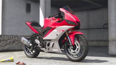 Download do mod da moto Yamaha YZF-R25/R3 2019 para o jogo GTA 5 PC, Baixe esse mod de graça !