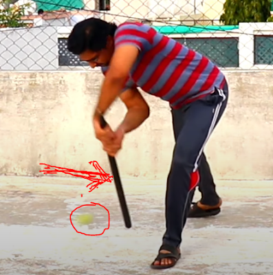 Batting Ptractice With Stump