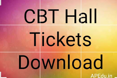 CBT Hall Tickets Available Download now.