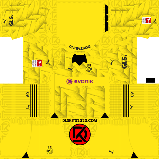 Borussia Dortmund DLS Kits 2023-2024 Puma In Bundesliga - Dream League Soccer (Third)