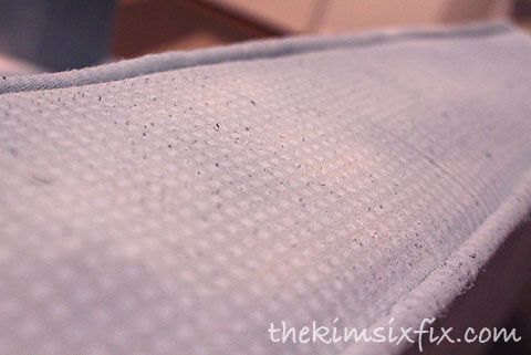 Painted upholstery before sanding