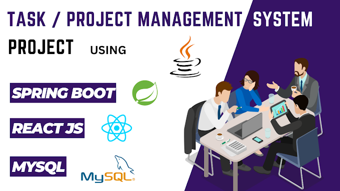 Task Management System Project using React JS + Spring Boot + MySQL 