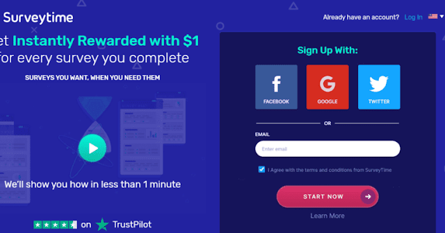 شرح موقع surveytime لربح رصيد باي بال مجانا