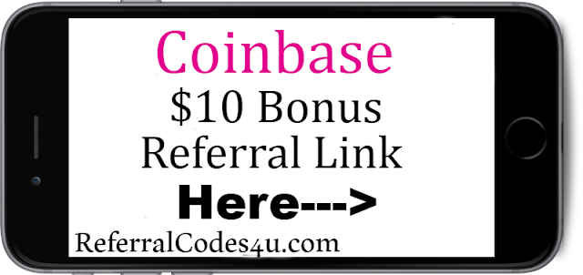 Get a $10 Coinbase Sign up bonus here!