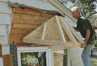 Bay window roof