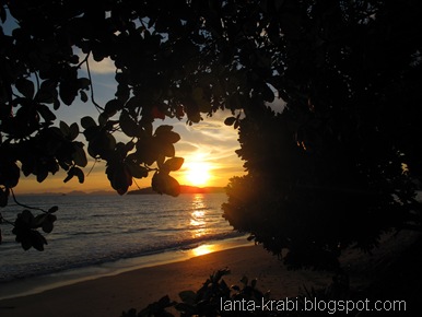 Sunset Ao Nang Beach