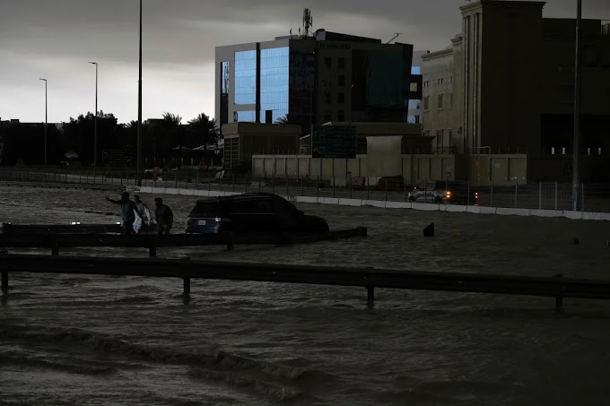 UAE hit with severe flooding after getting 2 years' worth of rain in 24 hours