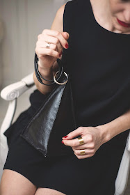 mała czarna, sukienka, szafa kapsułowa, capsule, wardrope, stylizacje, stylistka, blog po 30-tce, stylistka radzi, nibabalnie, klasyczna sukienka, sukienka z falbnką, red lips, short hair,