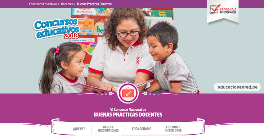 MINEDU: VI Concurso Nacional de Buenas Prácticas Docentes - Cierre de inscripciones: 24 de Setiembre - www.minedu.gob.pe