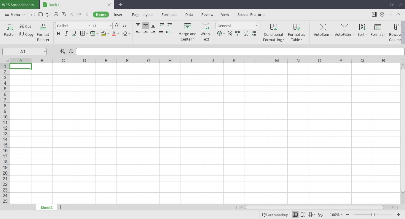 WPS Spreadsheets 2019
