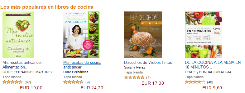  Libros populares de cocina