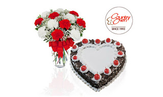 Blackforest Cake with Flowers
