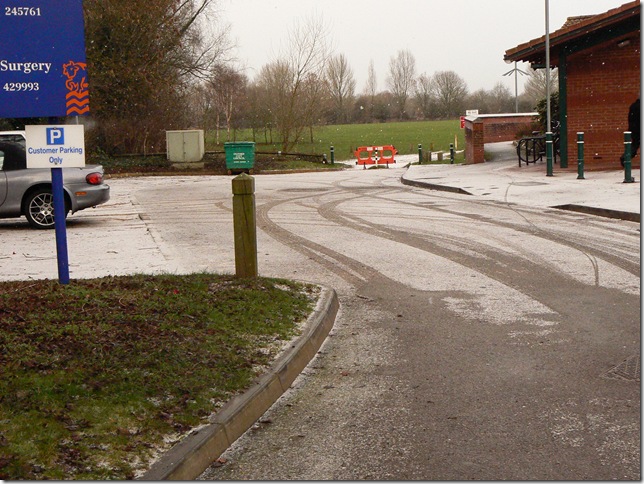 Community Centre with snow