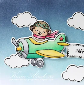 Sunny Studio Stamps: Plane Awesome Birthday Card by Karin Åkesdotter