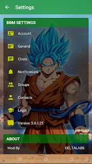 BBM MOD Goku Delta 3.7.0, BBM 3.0.1.25 Apk Terbaru 2016