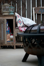 DIY Outdoor Storage Bench with side cabinet to hide BBQ supplies like charcoal!