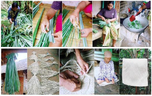 Home Industry kerajinan  samak dari  daun  pandan 