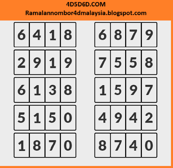 CARTA 4D BULAN 7, 8, 9 TAHUN 2023