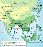 Resultado de imagen para vientos monzones