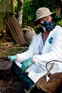 Bob at work in the Amazon