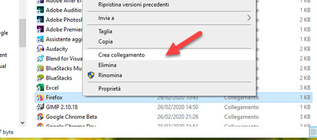 collegamento di firefox