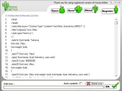 Cactus Editor , HTML Editors , Web Authoring Tools , Website Builder , freewares, windows softwares, 