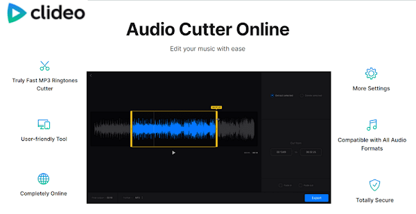 Clideo Audio Cutter 線上音訊剪輯工具，支援影片轉 MP3 進行裁切