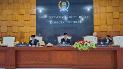 DPRD Tolitoli, Sampaikan Rekomendasi Hasil LKPJ Pemkab Tahun Anggaran 2023 Kepada Bupati.