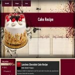 Cake Recipe Blogspot Template