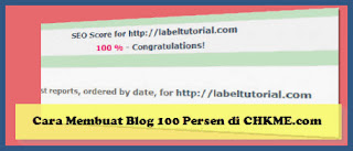 Cara Membuat Blog 100 Persen SEO di CHKME.com