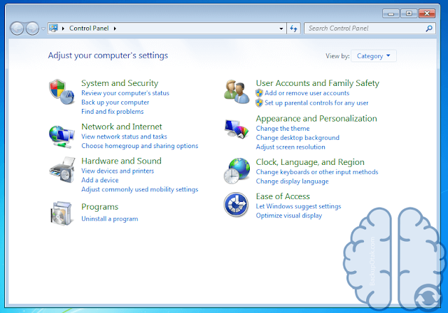 Tahapan Membuka Control Panel Di Windows 7