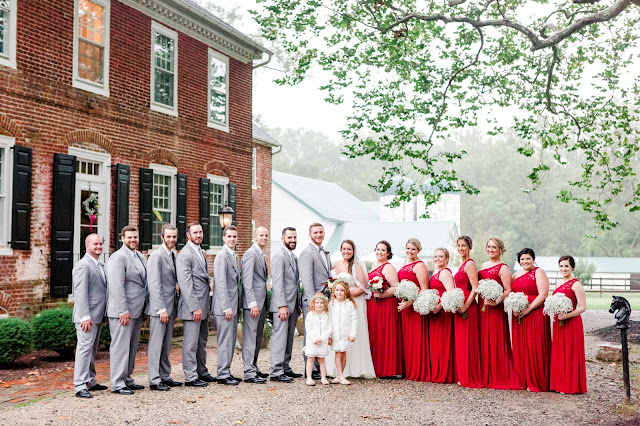 A Cranberry and Blue Autumn Wedding at Worsell Manor in Warwick, MD by Heather Ryan Photography 