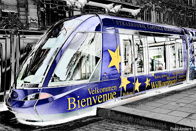 Strasbourg, tram, city train, spårvagn, Alsace, capital of Europe