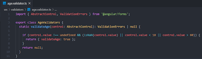 Angular Reactive forms app component third code