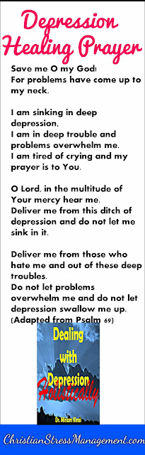 Depression treatment prayer from the Bible