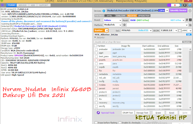 Nvram_Nvdata  Infinix X680B Bakcup Ufi Box 2021