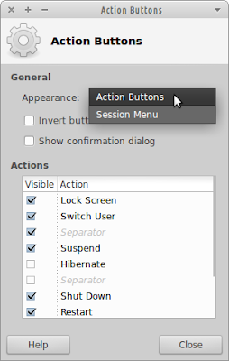 Action Buttons appearance preferences