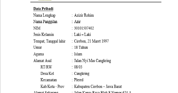 Update Tugas LKMM: Format dan Petunjuk Pengiriman Biodata 