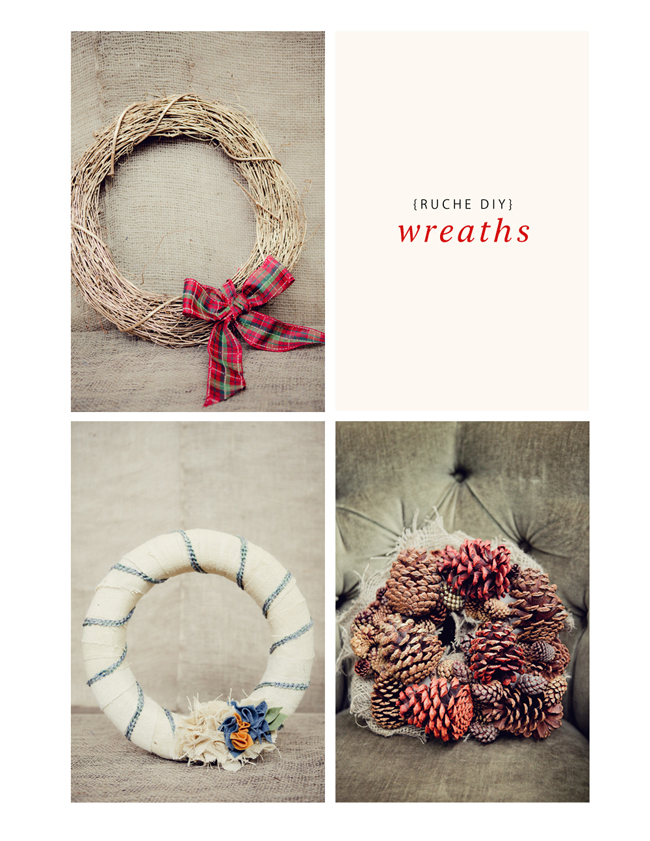 Homemade  Holiday  Spotlight  DIY  Wreaths Ruche Blog Ruche