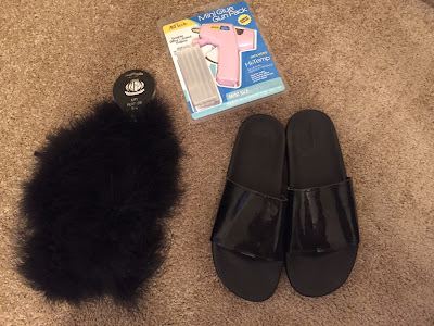 DIY Fluffy Slide Sandals