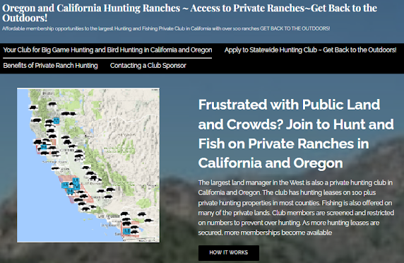 hunting ranches and hunting clubs in california and best areas