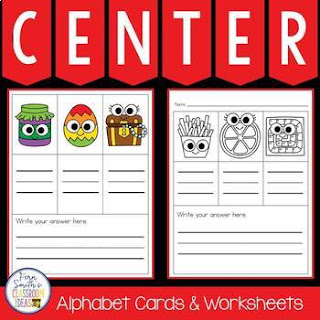  Alphabet Cards and Worksheets for Mystery CVC Word Fun Center