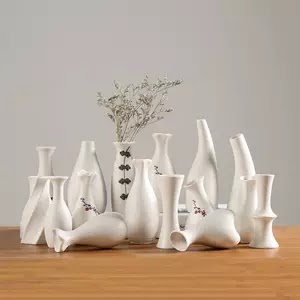 AD Modern White Ceramic Vases Chinese Style Simple Designed Pottery And Porcelain Vases For Artificial Flowers Decorative Figurines US $11.1 69 sold4.8 Combined Delivery Free Return