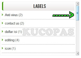 Cara Membuat Dan Memasang Scroll Pada Label Kategori Blog