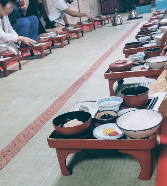 Temple breakfast in Koyasan