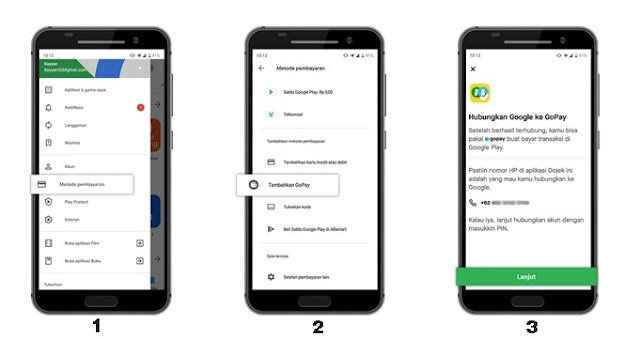 Tips Menambahkan GoPay di Google Play