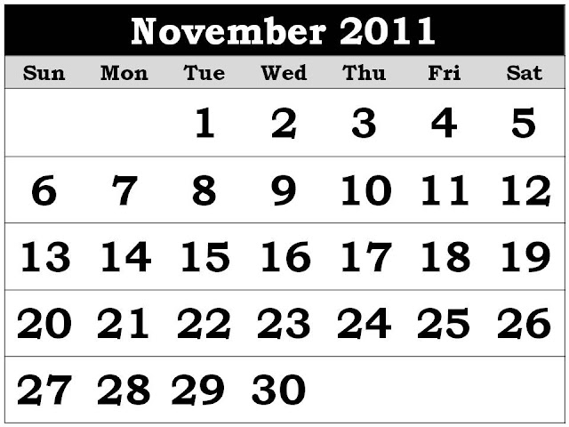 november 2011 calendar with holidays. Calendar+november+2011