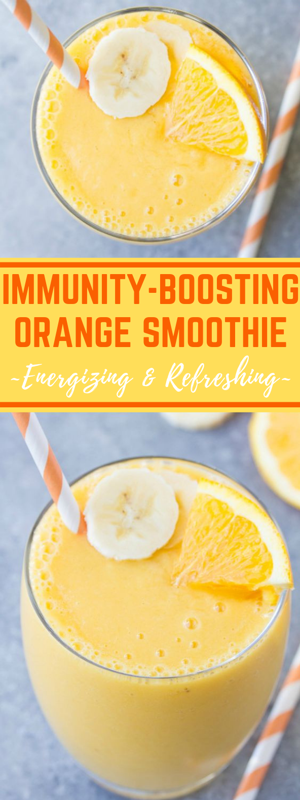 Immunity Boosting Orange Smoothie #healthydrink #smoothies