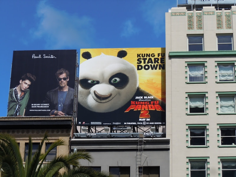 Kung Fu Panda 2 stare down billboard