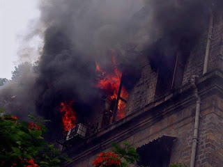 Goregaon is the center of film studios ,fire broke s out